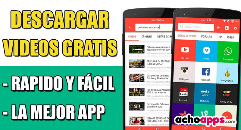 APPS Para Descargar Vídeos