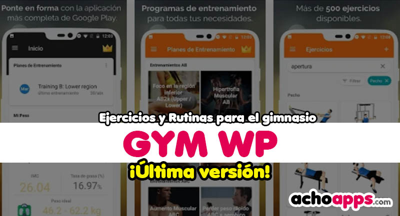 Gym WP Ejercicios Y Rutinas Para El Gimnasio