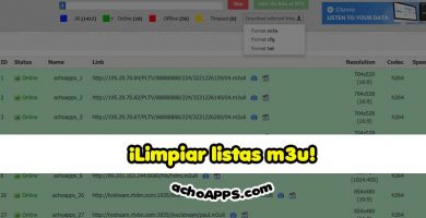 Limpiar Lista M3u