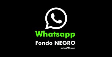 Poner Fondo Negro Whatsapp