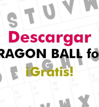 Descargar Dragon Ball Font