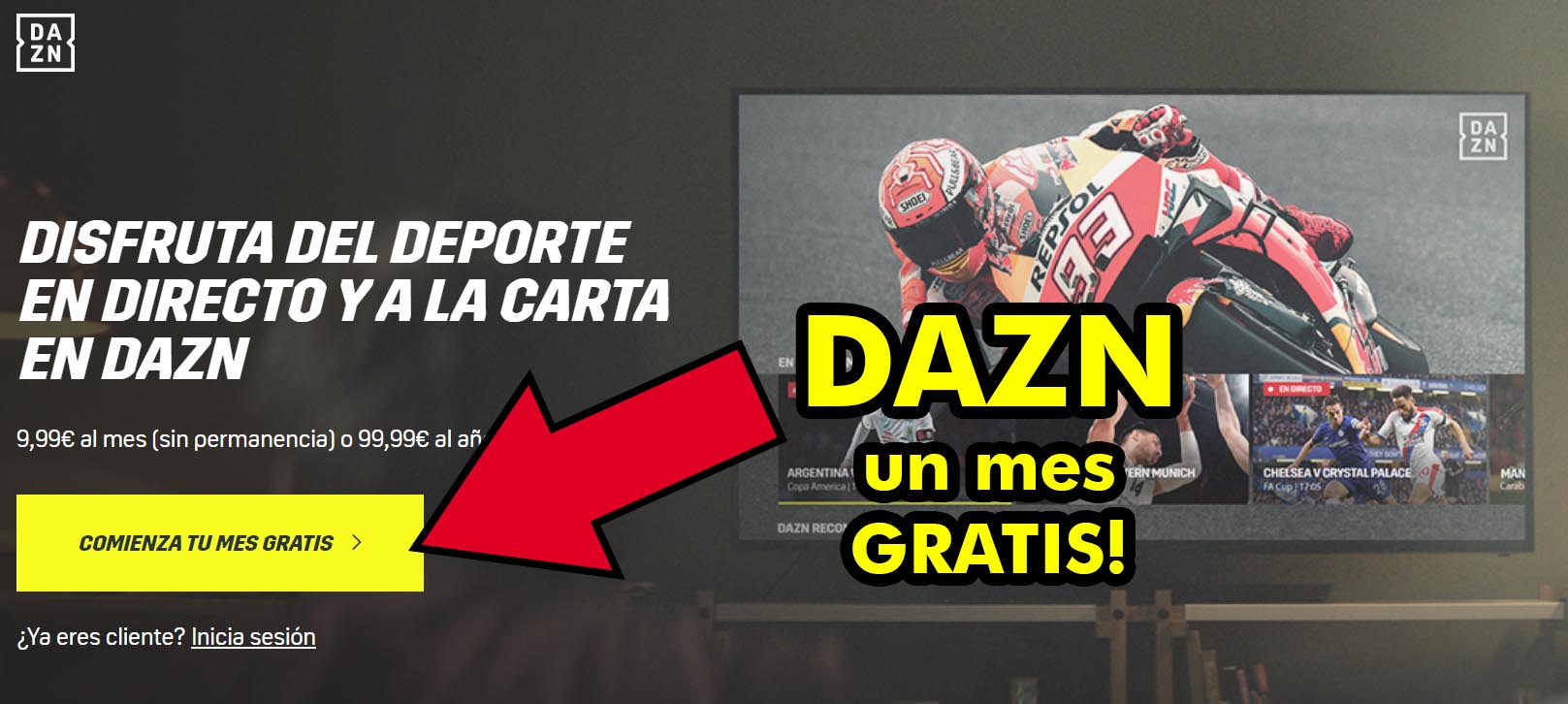 Un Mes Gratis DAZN APP